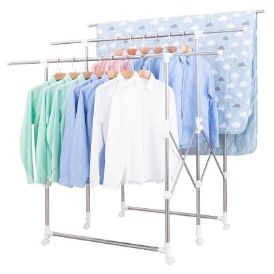 China Modern Outdoor Foldable Garment Stainless Steel Hanger 2022 Laundry Drying Racks for sale