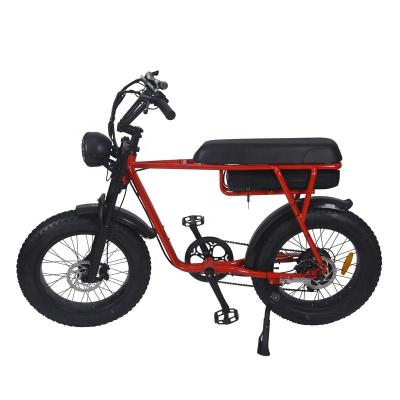 China Vintage 48v 500w Fat Price Suspension Cheap Electric E-Bike Full Tire 70km With PAS Mountain Dirt Electric Bicycle for sale