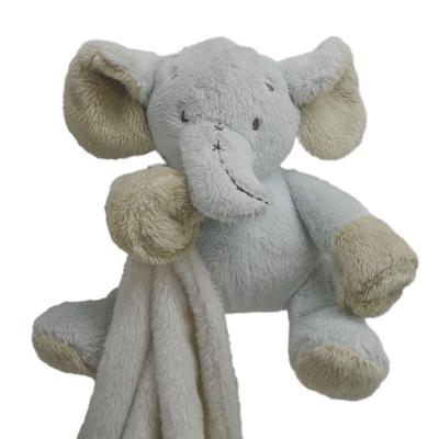 China Foldable Blue Plush Elephant Comforter Baby Comforter for sale