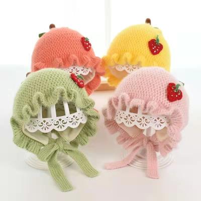 China Four Seasons Newborn Infant Hat 0-3 Months Newborn Baby Boys And Girls Cotton Hats for sale