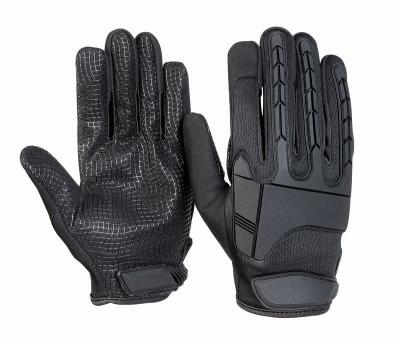 China Black Sports Knuckle Protected Sports Motocross Motorcycle Racing Glove for sale