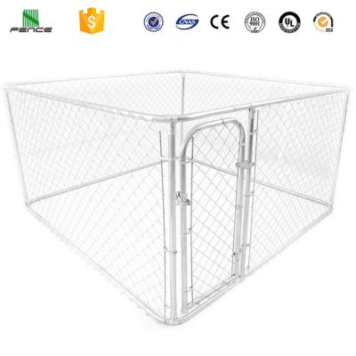 China Sustainable 10x10x6 Foot Dog Run Classic Galvanized Outdoor Large Dog Fence Dog Kennel for sale