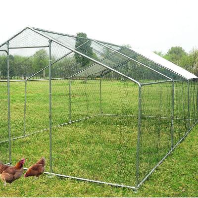 China Large Farms Metal Walk In Chicken Cage Dog Cat Enclosure Rabbit Cage Pen Run for sale