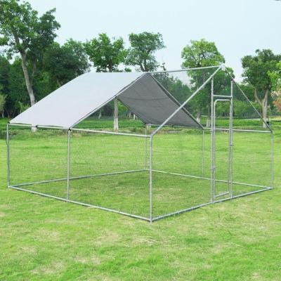 China Large Farms Metal Chicken Cage Chicken Run Walk In Cage For Poultry Dog Rabbit Hen Cage Pen for sale