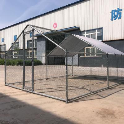 China Large Metal Chicken Cage Chicken Run Sustainable Walk In Cage For Poultry Rabbit Hen Pen for sale