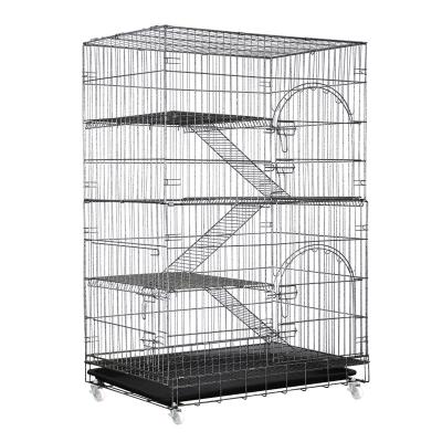 China Amazon Three Layer Two Layer Sustainable Cat Cage Cat House Indoor Folding Home Cat Cage for sale