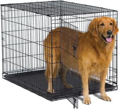 China Viable Pet Cages Large Kennel Houses Wire Pet Carriers Stainless Steel Dog Kennel Cat Cage Outdoor Metal for sale