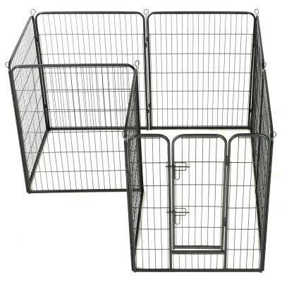 China Outdoor Dog Playpen Metal Pet Playpen Exercise Pen For Dogs Cats Heavy Duty Pet Fence for sale