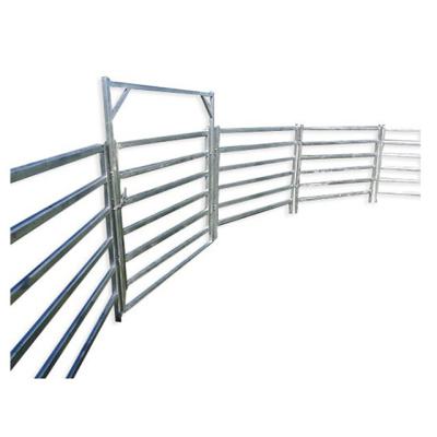 China Easily Collected Portable Oval Steel Pipe Cattle Farming Rail Fencing for sale