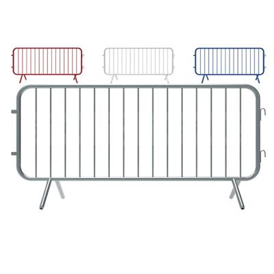 China Construction Pedestrian Barriers Bike Barricades / Metal Traffic Barrier for sale