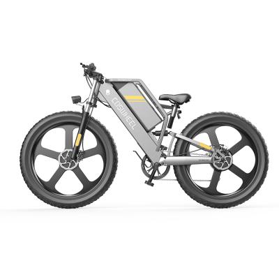 China Super power T26 fat tire mountain aluminum alloy bike 1000w 48v e bike high quality electric full suspension high speed bicycle for adults for sale