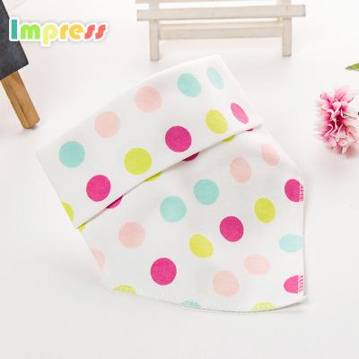 China Sustainable New Design Cotton Baby Bandana Bibs for sale