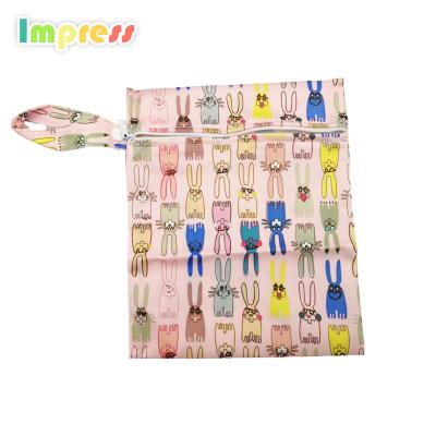 China Polyester Coloful Cheap Wholesale Baby Diaper Wet Bag for sale