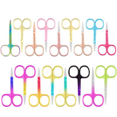 China Right Handed Scissors Stainless Steel Eyebrow Scissor Cuticle Scissors Manicure Scissors for Universal Nails for sale