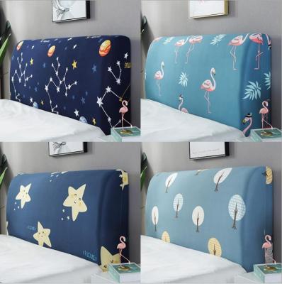 China Elastic headboard cover headboard stretch square jacquard headboard headboard dustproof cover protector for sale