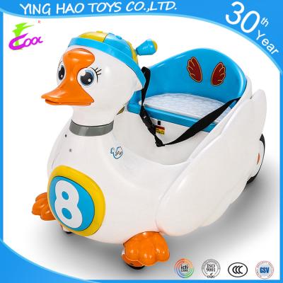 China * electric brake * remote control * go forward & Hot Selling Radio Control Plastic Electric Battery Operated Back Ride On Kids Swan for sale