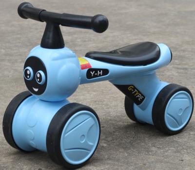 China Ride On Toy Balance Bike For 1-3 Years Plastic Sliding Balance Bikes Mini Walking With Four Wheel for sale