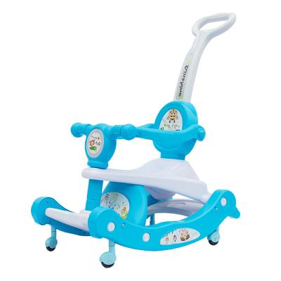 China Ride On Toy 4 In 1 Baby Walker Chair Push Car Rocking Horse Table With Music For Kids Ride On Car Toys For Boys And Girls for sale