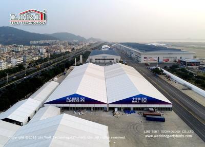 China Aluminum and PVC large clear span frame expo event tent, big clear span aluminum and PVC tent for exhibition for sale