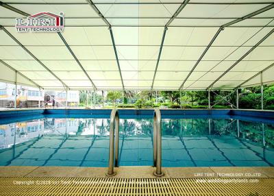 China Aluminum and PVC tent for Sports Court, structure tent for swimming pool, swimming pool shade tent from LIRI TENT for sale