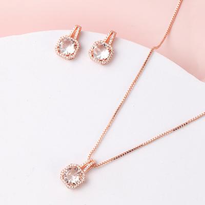 China 2023 Environmentally Friendly Xinting Valentine's Day Gift Ideas Vintage Jewelry Earrings Fine Necklace Set For Women for sale