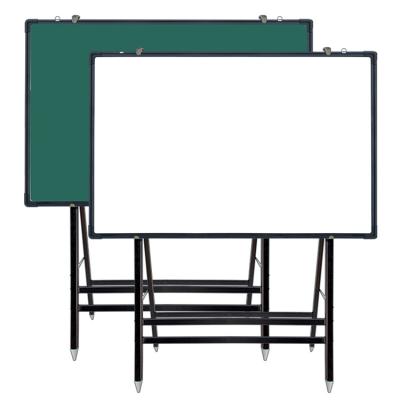 China School Teaching China 100*200 Silver Steel Back Vocational Education Standard Dry Erase MDF Black Board Classroom For School Black for sale