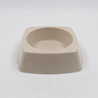 China Sustainable Bamboo Fiber Biodegradable Dog Cat Bowl for sale