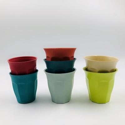 China Sustainable Recycled Plant Fiber Wheat Straw Rice Husk Bamboo Juice Cup for sale