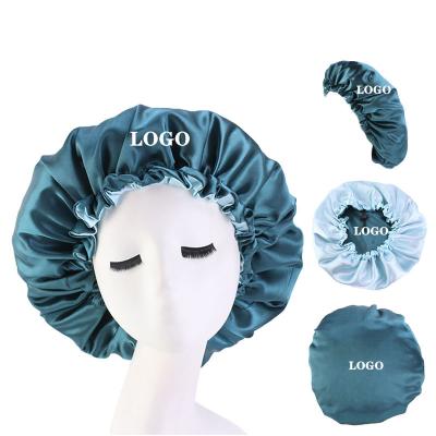 China COMMON Custom Head Wear Women Sleep Designer Satin Silk Hoods Private Label for sale