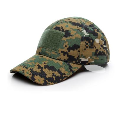 China COMMON Camouflage Unisex Baseball Cap With Hook And Loops Patch Detachable Embroidery Patch Hat for sale