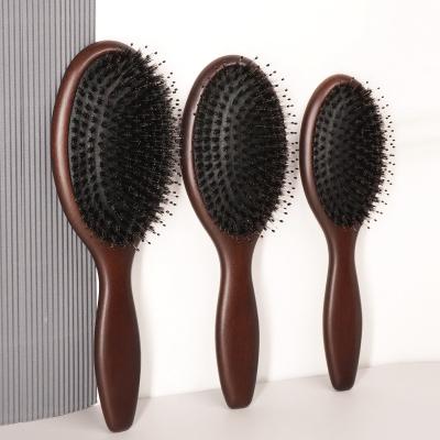 China Nature Home Wooden Comb Detangle Hair Brush Women Scalp Massage Comb Anti-Static Air Cushion Styling Tools For Hair for sale