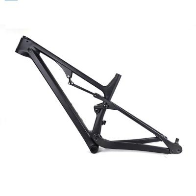 China High Quality Mountain Bikes Carbon Fiber Full Suspension MTB Frame 27.5er 29er 148mm Compatible 142mm for sale