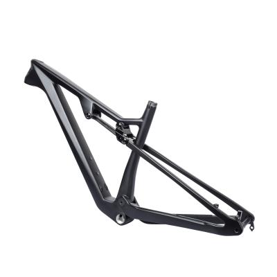 China New Design Env Toray Mountain Bikes Full Carbon Technology High End Carbon Fiber Suspension Frame for sale