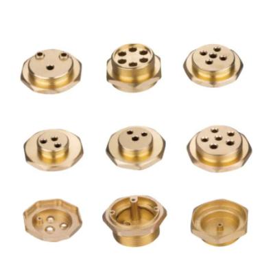 China Diesel Fuel System 3 Hole Forged Brass 4 5 Hole Hexagon Water Heating Element Copper Mounting Flange for sale