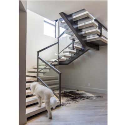 China Modern Mono Staircases Modern Smooth Marble Staircase Diy Design With Staircase Marble Stone Step For Home Decor for sale