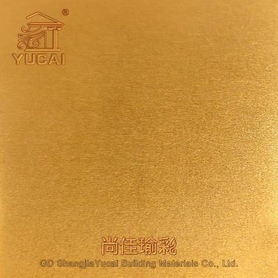 China Indoor decoration; construction; manufacturing Hot Sale H14 H16 1000 3000 Series High Gloss Golden Color Coated Aluminum Coil Sheet Panel for sale