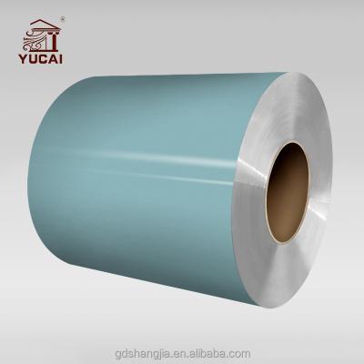 China Pearl Bright/Matte/Frosted Blue color coated aluminum coil 1100 1060 3003 0.4 0.5mm painted aluminum coil for window blinds for sale