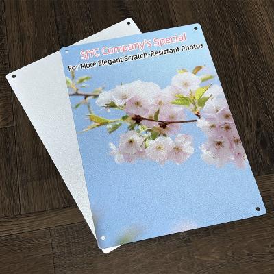 China Silvery Diamond Surface Scratch-Resistant Aluminum Alloy Sublimation Blank Thermal Transfer Printing with Punching Service for sale