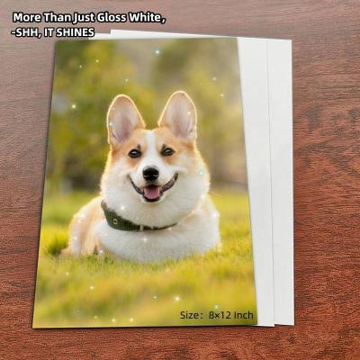 China Sparkling Glossy Surface High Quality Stain-Resistant 8*12 Inch Photo Panels Metal Blanks Sublimation Aluminum Sheet for sale