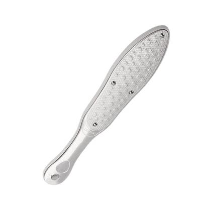 China ABS+stainless steel metal foot file with refill squeaks pedicure callus remover foot care for sale