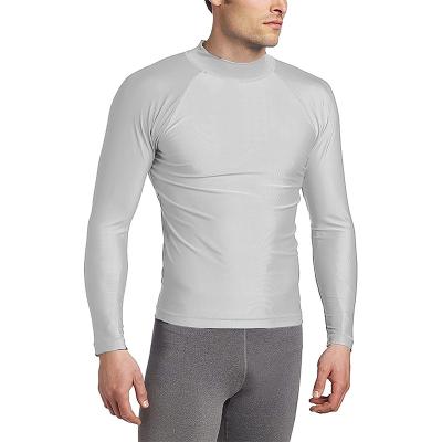 China Hot Selling Spandex/Polyester Custom Compression Shirts Rash Guard For Men Compression Shorts Sleeve Compression Shirt Rash Guard for sale