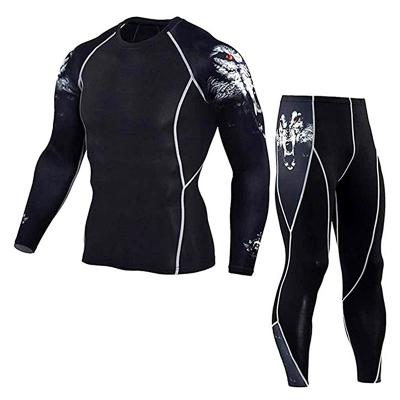 China Spandex/Polyester Men Long Sleeve Compression Quick Dry Shirts Guard Bjj Rashguard Rash Guards Crash Guards for sale