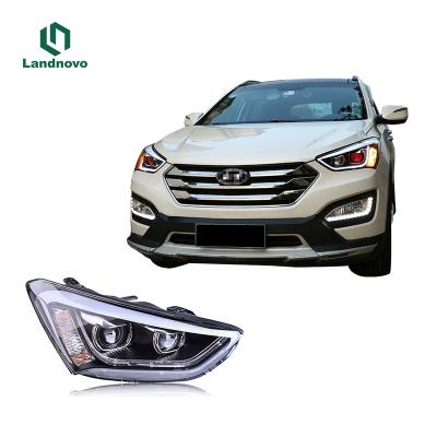 China For Hyundai Santa Fe 2013-2016 IX45 Landnovo Whole Sale Auto Parts Car Light For Hyundai Santa Fe 2013-2016 IX45 Assembly Led Head Light Lamp for sale