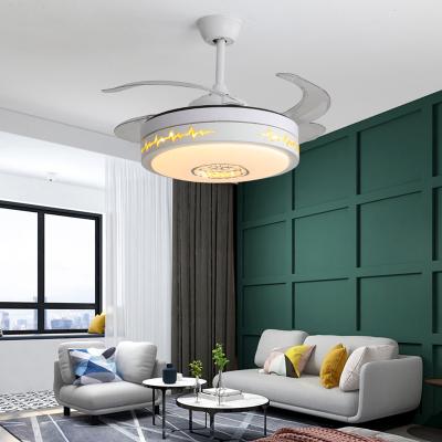 China Silent Light Modern Ceiling Fan Living Room Energy Saving LED Ceiling Fans Lights Decorative Ceiling Fans With Lights for sale