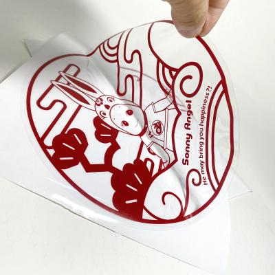 China Waterproof Customized Transparent Vinyl Sticker Printing Reusable Electrostatic Film Label for sale