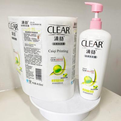 China Waterproof Transparent Label Printing Self Adhesive Cosmetics Life Product Packaging Label Label Sticker Printing for sale