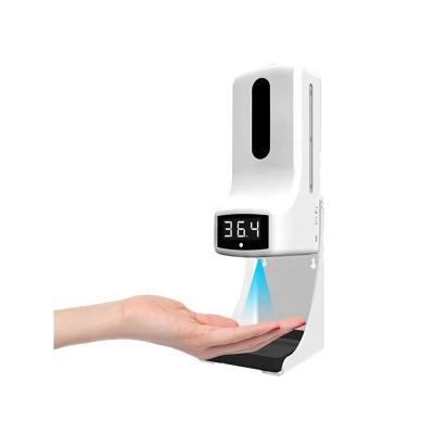 China Foam Soap Dispenser K9 Pro+ 1000ML Spray Thermometer Soap Dispenser 2*18650 Rechargeable Batteries Version With 12 Languages for sale