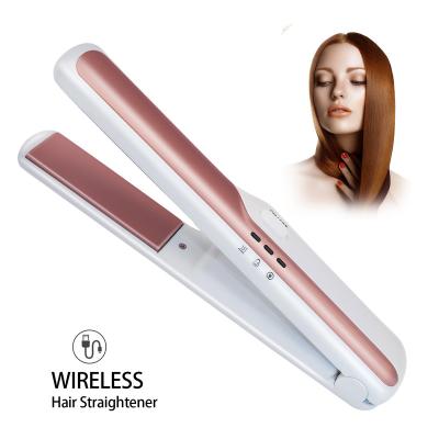 China Hot Selling Portable Mini Flat Iron Hair Straightener Mini Electric Cordless Straightener Hair Curler for sale