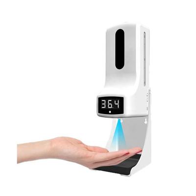 China Foam Soap Dispenser K9 Pro+ 1000ML Spray Thermometer Soap Dispenser 2*18650 Rechargeable Batteries Version With 12 Languages for sale