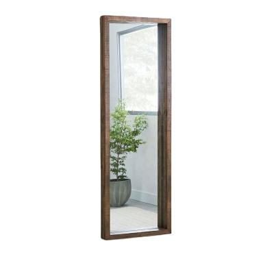 China 2022 Modern Minimalist SWT INS Amazon Reclaimed Wood Floor Mirror for sale